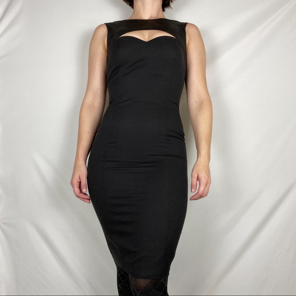 Jay Godfrey Black Chest Cutout Dress